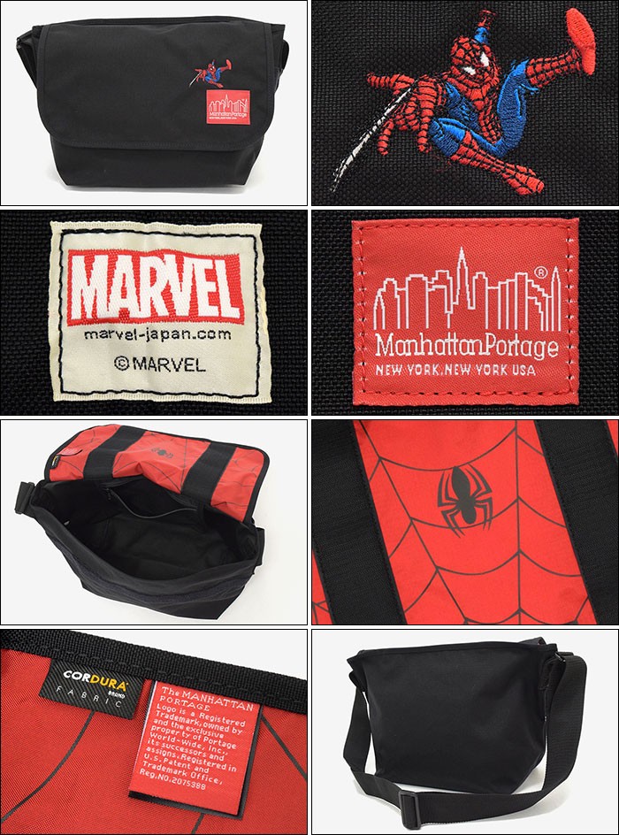 マンハッタンポーテージ Manhattan Portage メッセンジャーバッグ マーベル スパイダーマン カジュアル ミディアム  限定(MP1606JRSPIDERMAN)