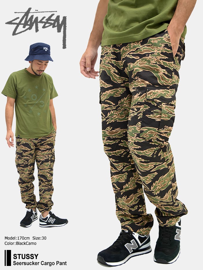 ステューシー STUSSY パンツ メンズ Seersucker Cargo(stussy pant