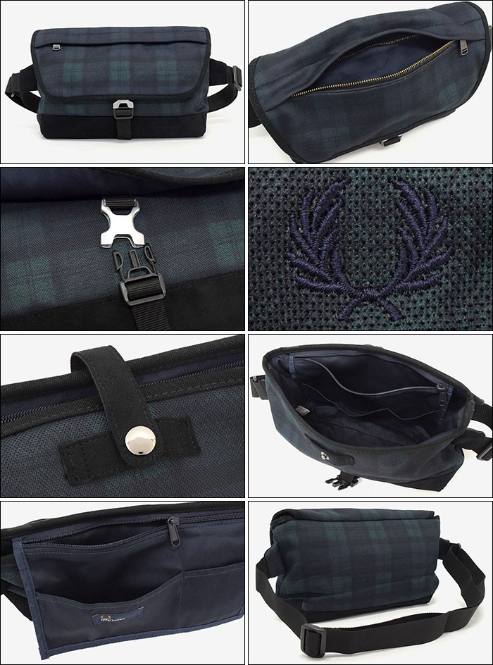 FRED PERRY（フレッドペリー） ショルダーバッグ ピケ ブラック