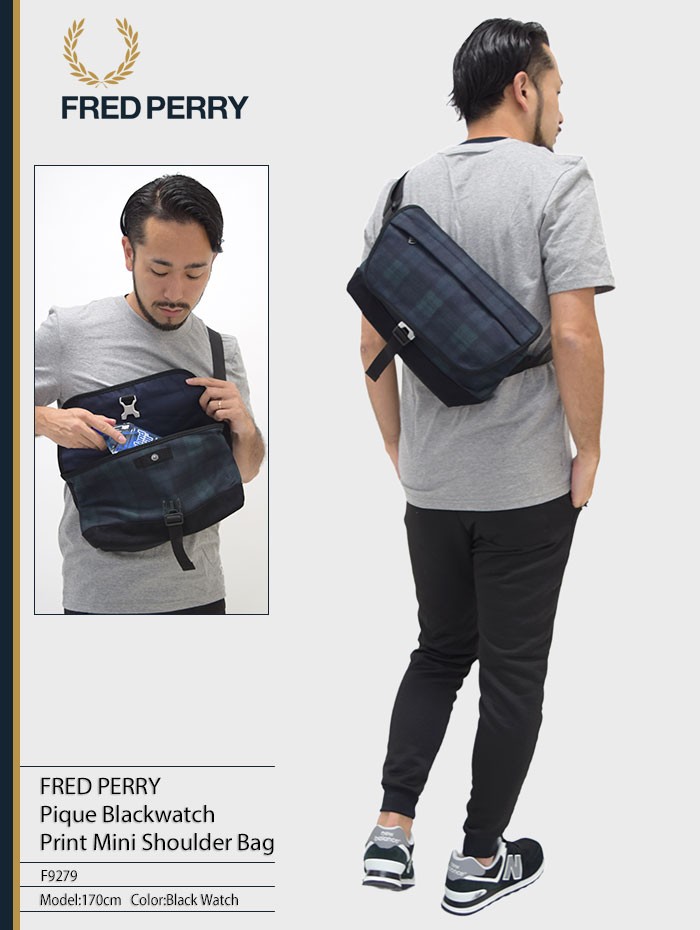 FRED PERRY（フレッドペリー） ショルダーバッグ ピケ ブラック