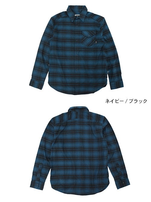 アディダス adidas シャツ 長袖 メンズ ストレッチ フランネル