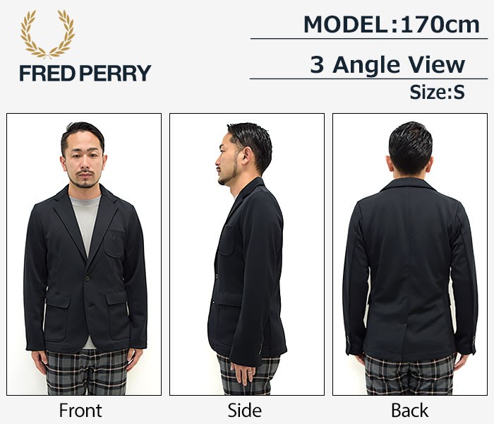 フレッドペリー FRED PERRY ジャケット メンズ ジャージ テーラード