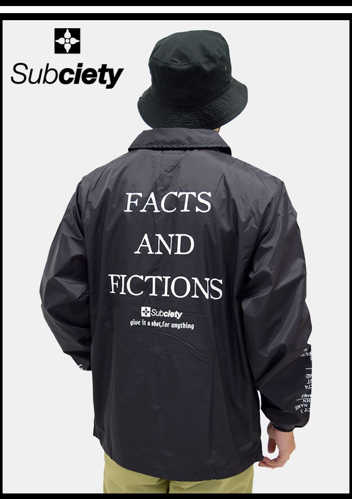 Subciety サブサエティ ジャケット メンズ ザ ファクツ コーチ