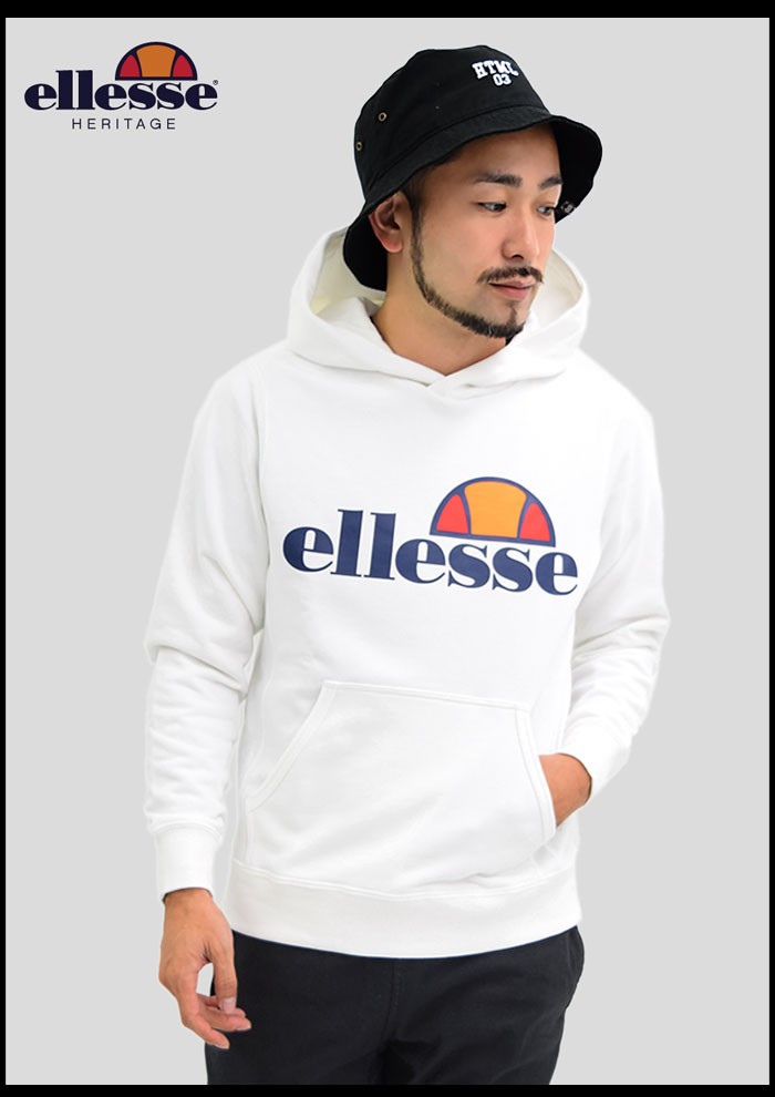 【ellesse】ロゴ プルオーバーパーカー ブラック / 送料無料 ellesse】ロゴ プルオーバーパーカー ブラック / 送料無料