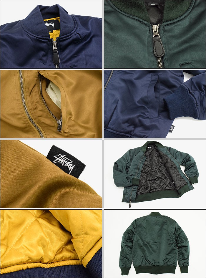STUSSY（ステューシー） ジャケット メンズ Emory Satin Bomber(stussy