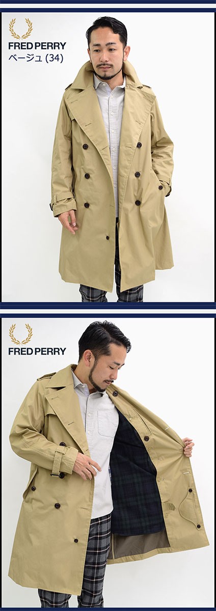 フレッドペリー ジャケット FRED PERRY メンズ トレンチ コート 日本