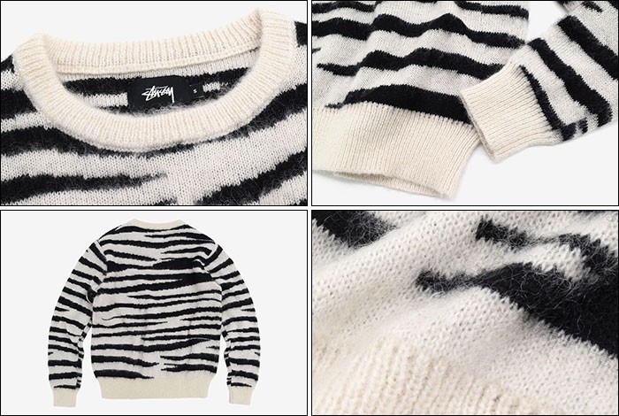 ステューシー STUSSY セーター メンズ Zebra Mohair(stussy sweater 