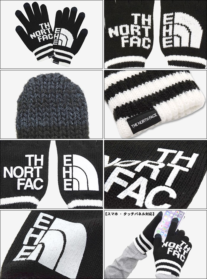 ザ ノースフェイス 手袋 THE NORTH FACE ビッグ ロゴ イーニット