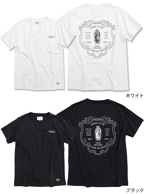 CRIMIE クライミー Tシャツ 半袖 メンズ マリア バック ポケット