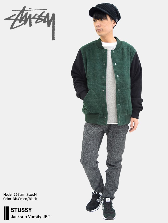 ステューシー ジャケット STUSSY メンズ Jackson Varsity(stussy jkt