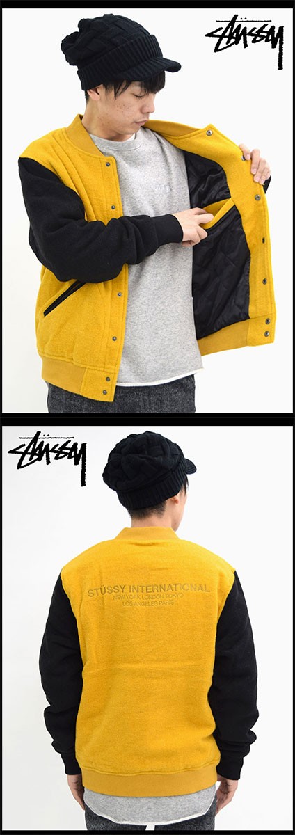 ステューシー ジャケット STUSSY メンズ Jackson Varsity(stussy jkt