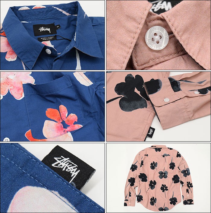 ステューシー シャツ 長袖 STUSSY メンズ Water Color Poppy(stussy shirt カジュアルシャツ トップス 男性用  111949) : stu-111949 : ice field - 通販 - Yahoo!ショッピング