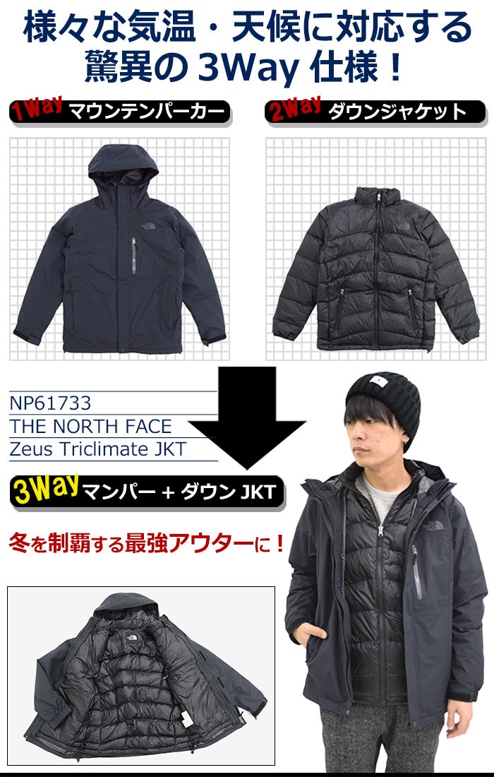 ザ ノースフェイス THE NORTH FACE ジャケット メンズ ゼウス トリ 