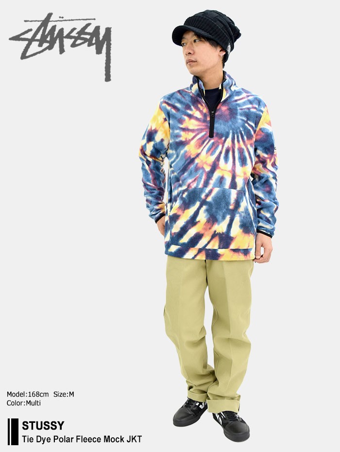 STUSSY ステューシー ジャケット メンズ Tie Dye Polar Fleece