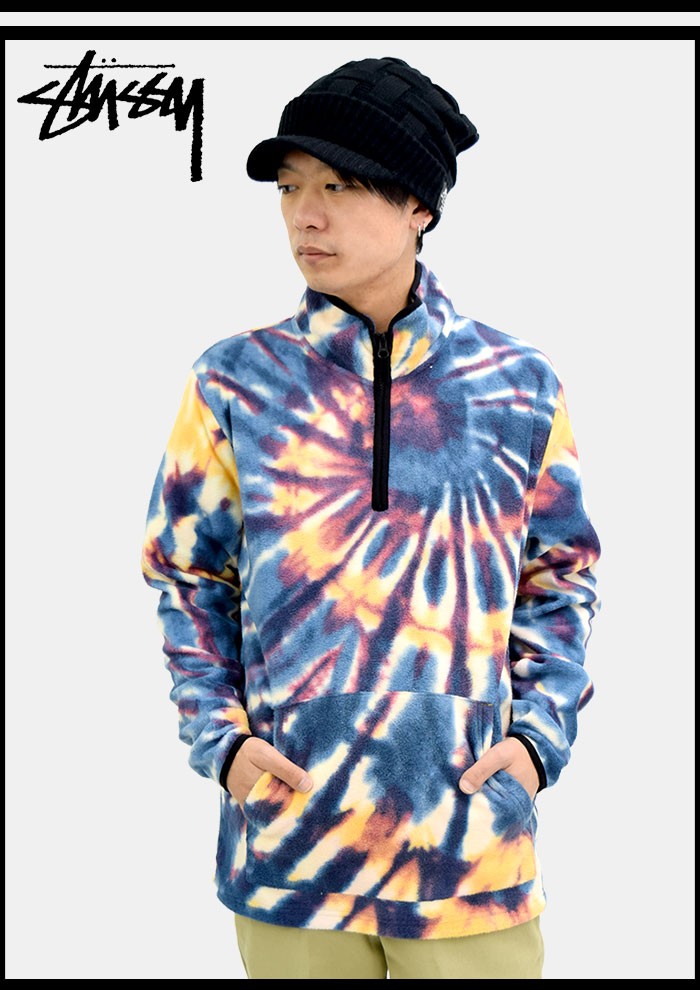 STUSSY ステューシー ジャケット メンズ Tie Dye Polar Fleece