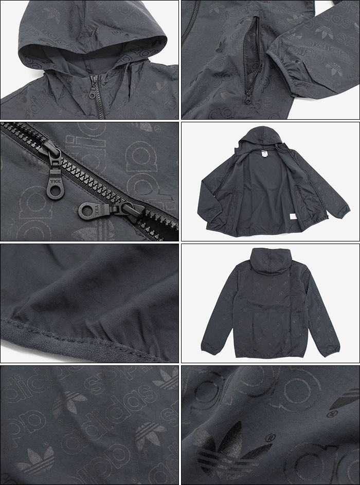 adidas ウィンドブレーカー　ブラック adidas WOVEN WIND BREAKER（アディダス ウーブン ウインド