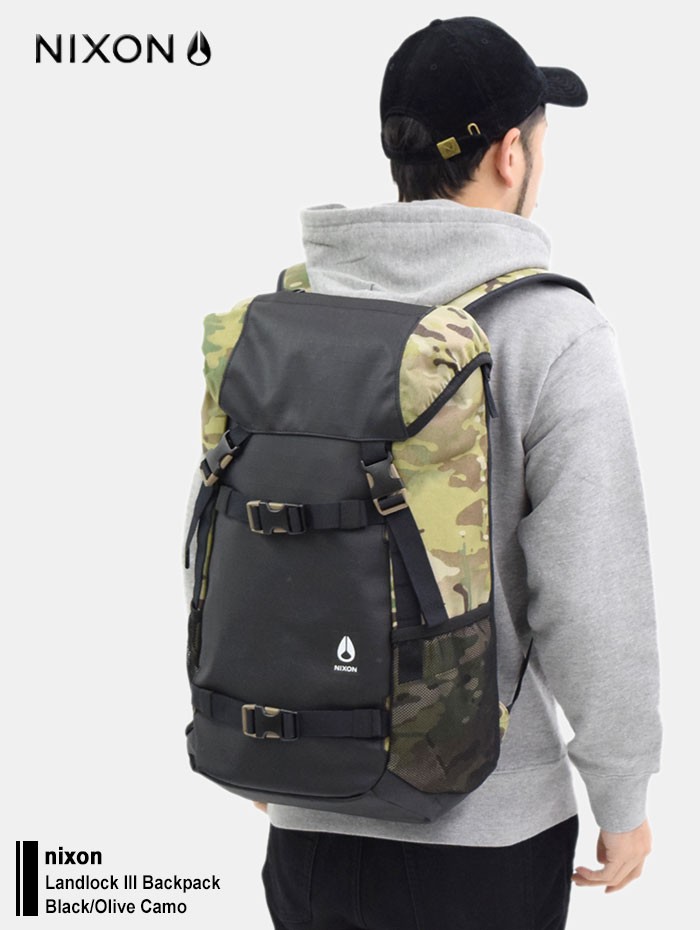 ニクソン リュック Nixon ランドロック 3 バックパック ブラック オリーブカモ Landlock Iii Backpack Black Olive Camo Nc Ice Field 通販 Paypayモール