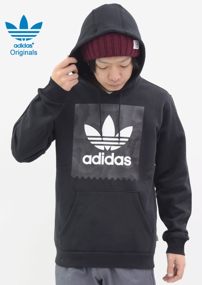 Adidas trefoil shop blackbird black hoodie