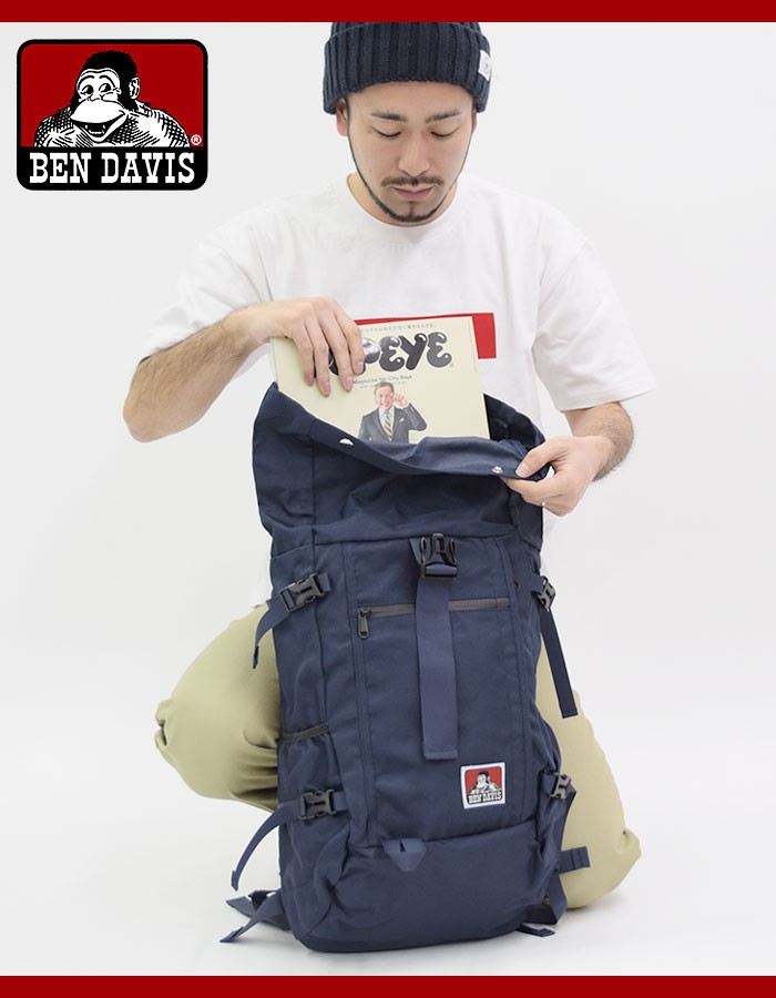 みー ベンデイビス リュック BEN DAVIS ロール トップ デイパック ホワイト