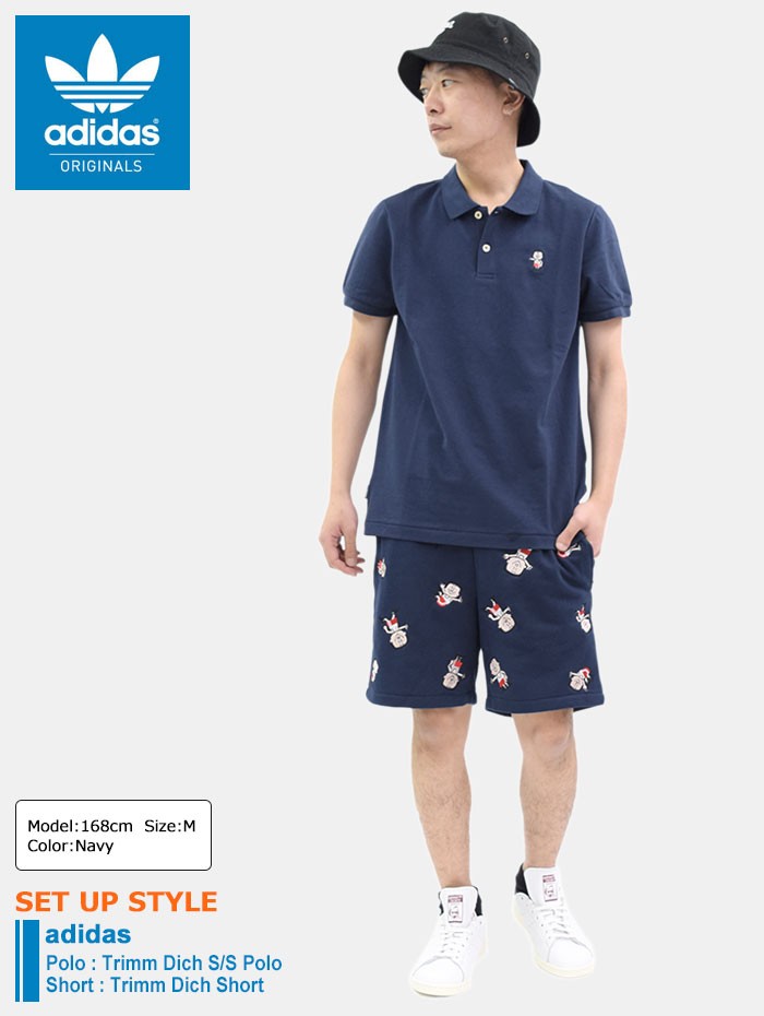 adidas Originals アディダス ポロシャツ 半袖 メンズ トリム ディッヒ