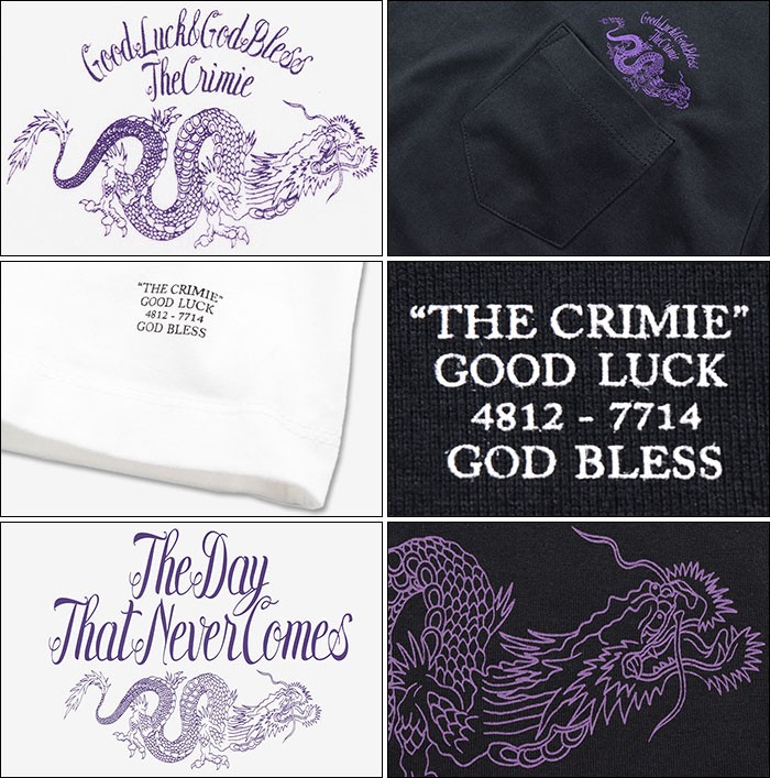 CRIMIE（クライミー） CRIMIE Tシャツ 半袖 メンズ ドラゴン ポケット