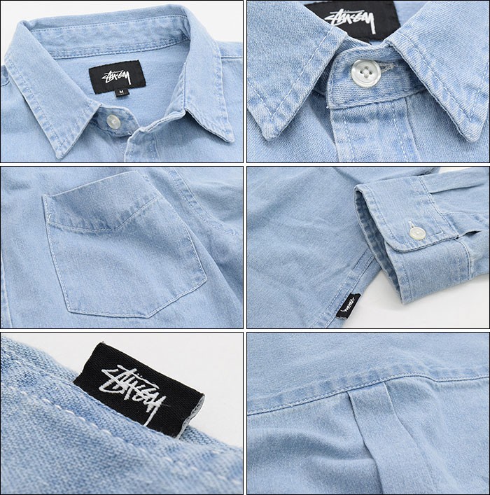 STUSSY（ステューシー） シャツ 長袖 メンズ Berkeley Denim(stussy