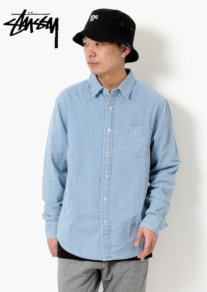 STUSSY（ステューシー） シャツ 長袖 メンズ Berkeley Denim(stussy