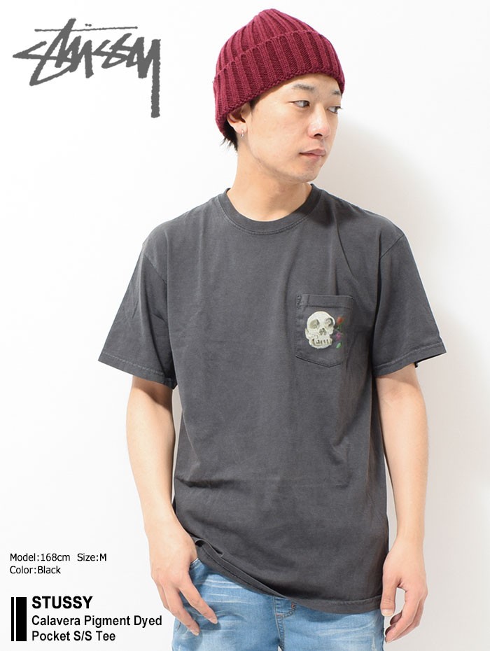 ステューシー Tシャツ 半袖 STUSSY メンズ Calavera Pigment Dyed