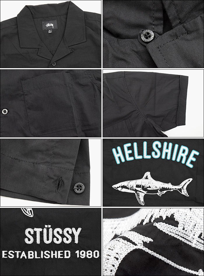 STUSSY シャーク ボーリングシャツ 楽天市場】ステューシー STUSSY シャツ 半袖 メンズ Hellshire