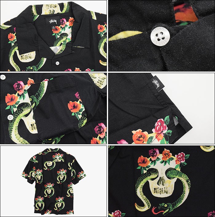 STUSSY ステューシー シャツ 半袖 メンズ Skull Pattern(stussy