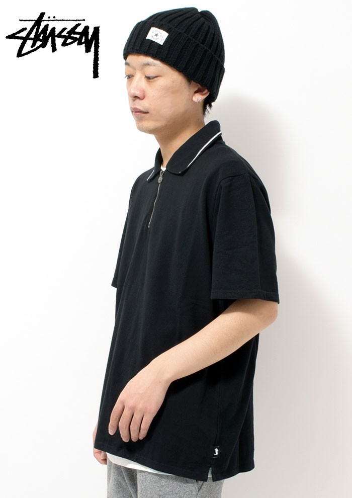 STUSSY（ステューシー） ポロシャツ 半袖 メンズ Lion Zip(stussy polo