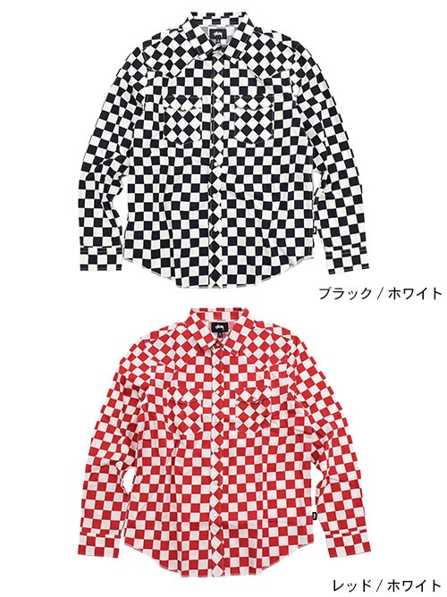 STUSSY ステューシー シャツ 長袖 メンズ Beach Plaid ( stussy