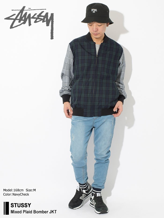 ステューシー ジャケット STUSSY メンズ Mixed Plaid Bomber(stussy JKT プレイド チェック ボンバージャケット  アウター 男性用 115381) : stu-115381 : ice field - 通販 - Yahoo!ショッピング