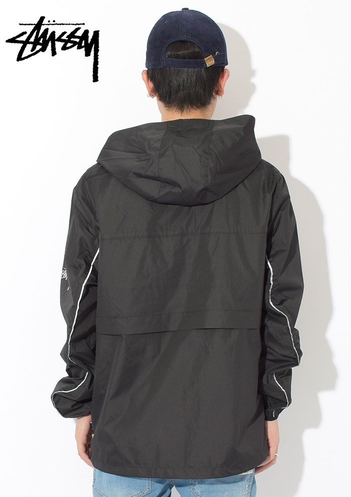 ジャケット・アウター STUSSY 3M NYLON PANELED JACKET BLUE S STUSSY 3M NYLON PANELED JACKET BLUE S