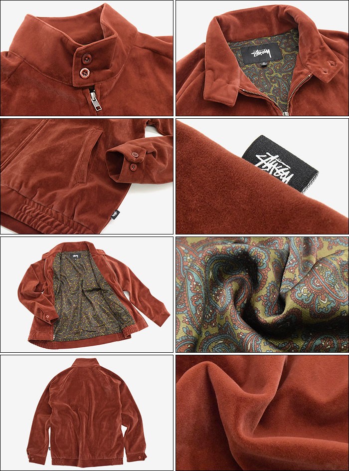 STUSSY ステューシー ジャケット メンズ Velvet Harrington STUSSY ステューシー ジャケット メンズ Velvet Harrington