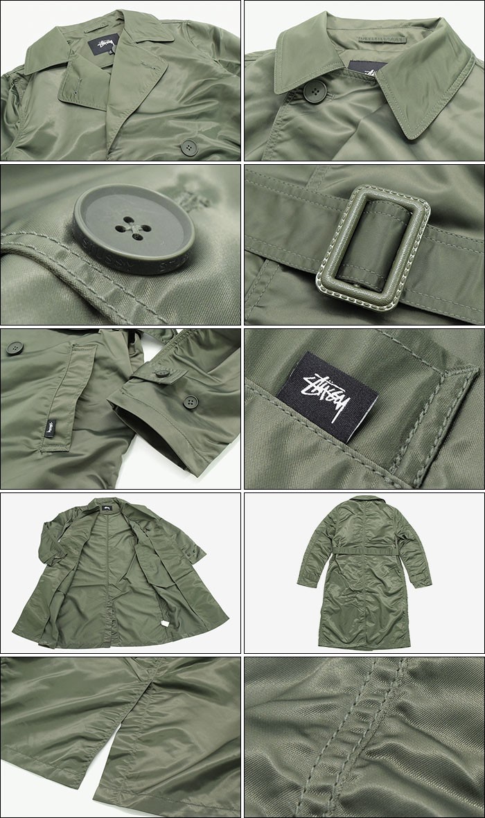 STUSSY（ステューシー）コート 青 サイズ:L メンズ