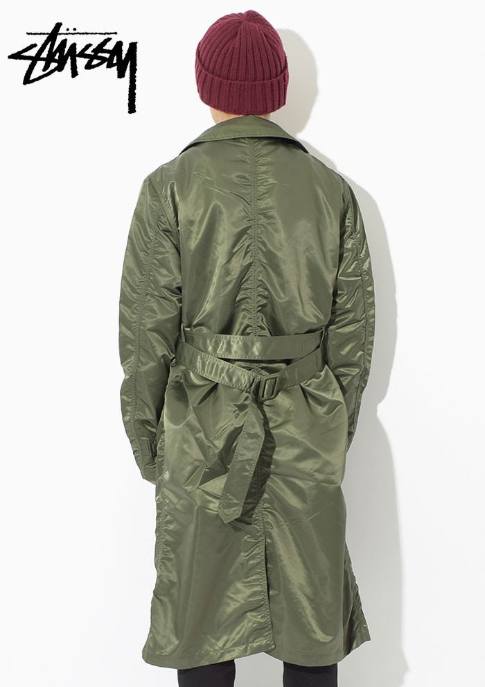 ステューシー STUSSY ジャケット メンズ Flight Satin Trench(stussy coat フライト サテン トレンチコート  アウター 男性用 115379) : stu-115379 : ice field - 通販 - Yahoo!ショッピング