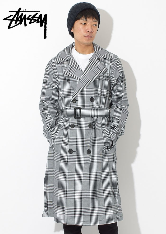 ステューシー ジャケット STUSSY メンズ Glen Plaid Trench(stussy