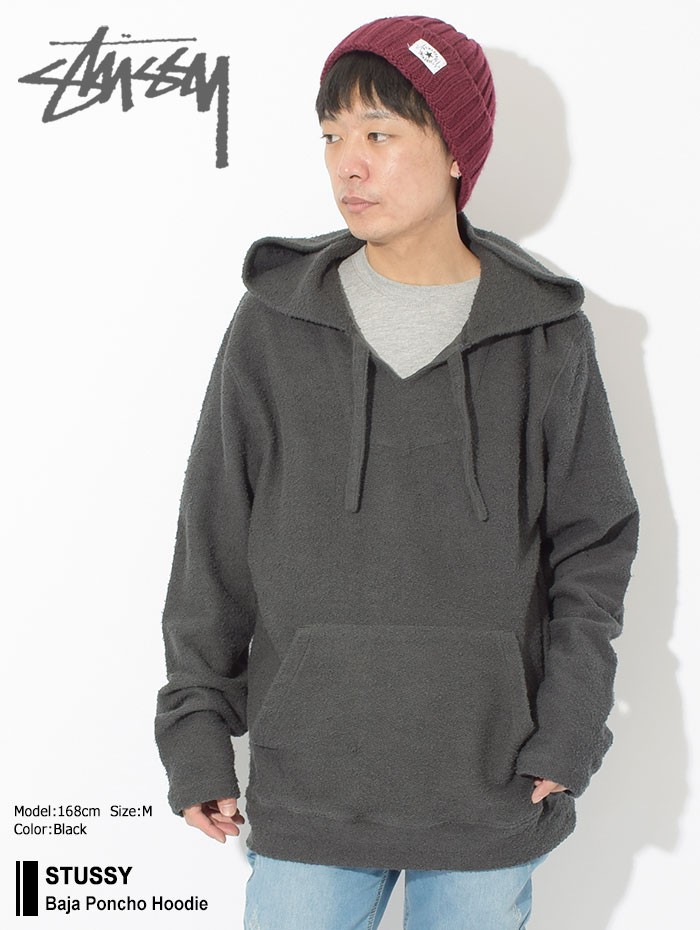 STUSSY ステューシー プルオーバー パーカー メンズ Baja Poncho