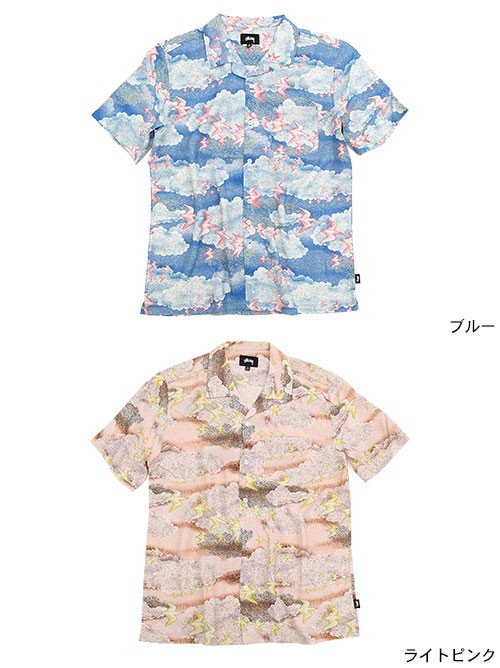 ステューシー シャツ 半袖 STUSSY メンズ Cloud And Birds ( stussy 