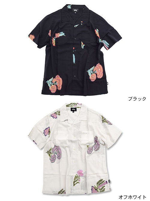 トップス Stussy cotton shirt Stussy Big Button Oxford Shirt - Blue | Flatspot - トップス