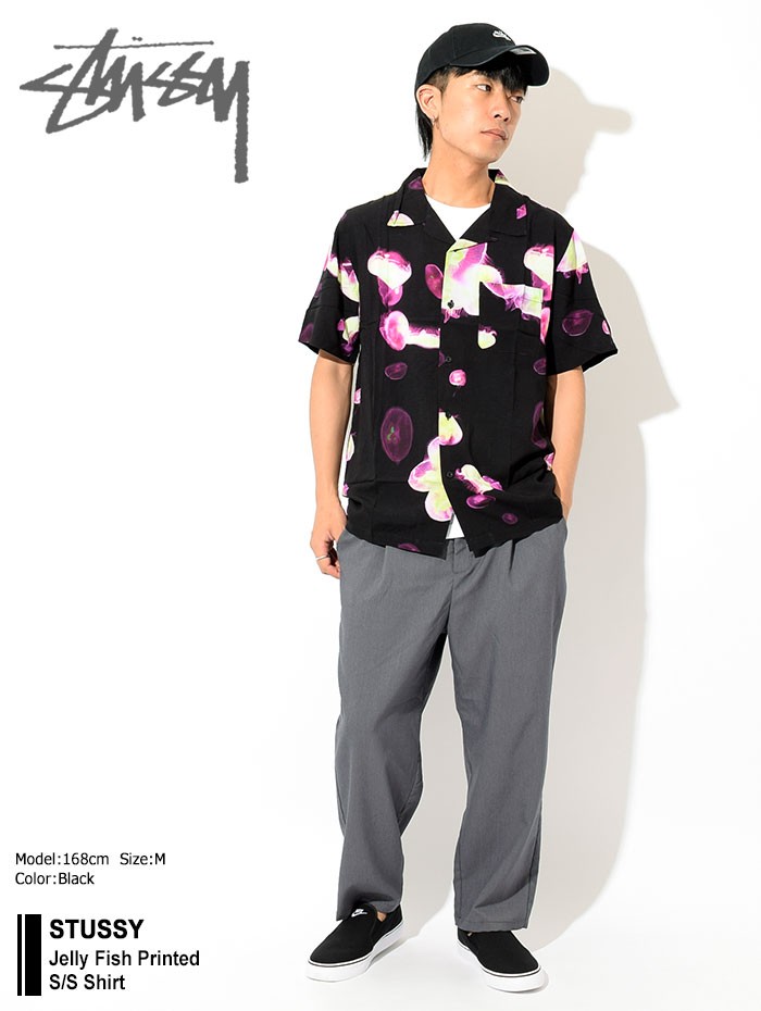 ステューシー STUSSY シャツ 半袖 メンズ Jelly Fish Printed(stussy