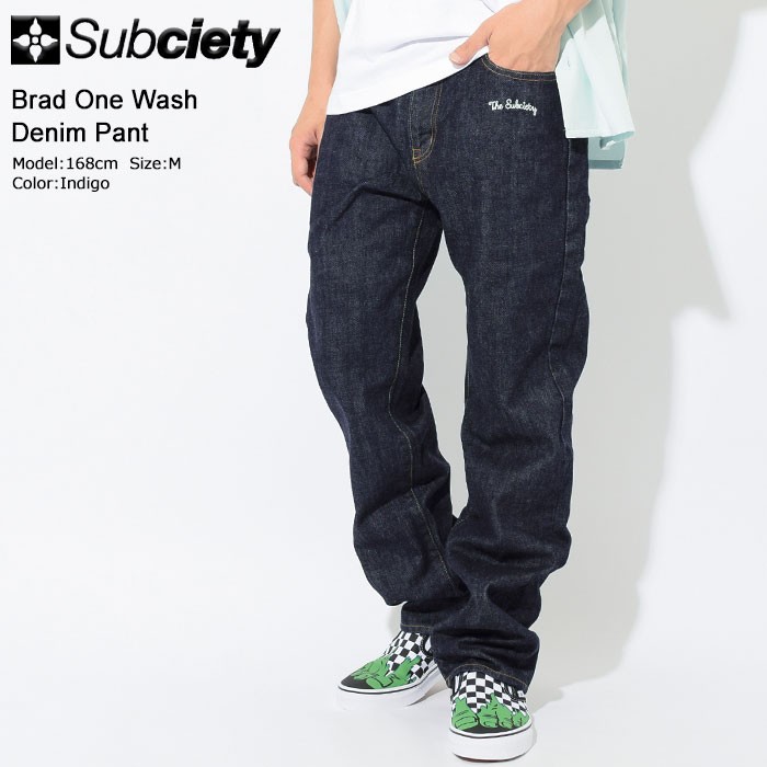 Subciety（サブサエティ） パンツ メンズ ブラッド ワン ウォッシュ