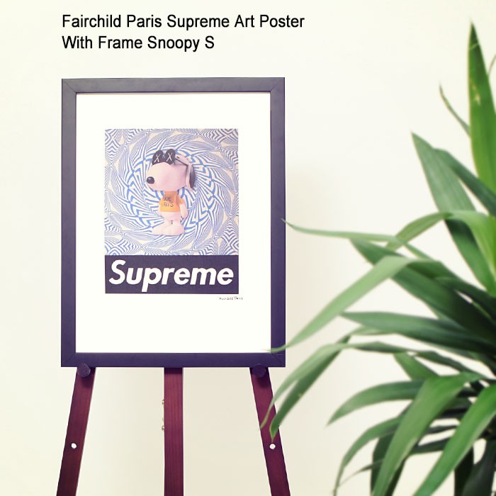 値下げ✨supreme フレーム付きキャンパスポスター Supreme シュプリーム 特大 キャンバス ポスター フレーム付き