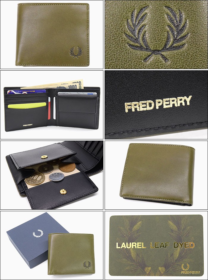 FRED PERRY フレッドペリー 財布 メンズ ローレル リーフ ダイド