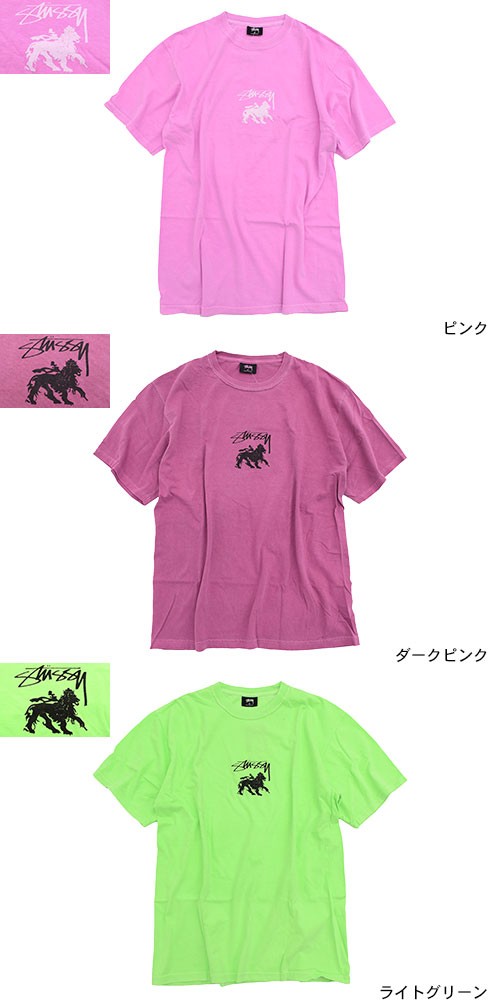 STUSSY（ステューシー） Tシャツ メンズ Stock Lion Pigment Dyed