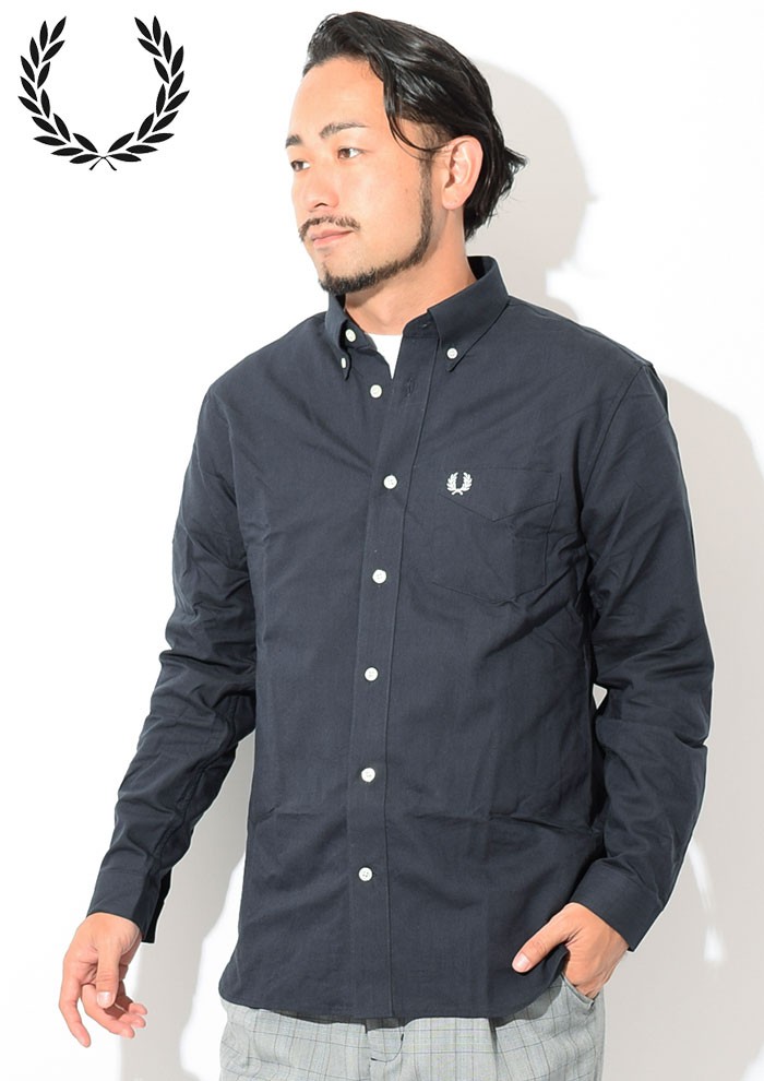 【新品】FRED PERRY オックスフォードシャツ FRED PERRY フレッドペリー シャツ 長袖 オックスフォードシャツ
