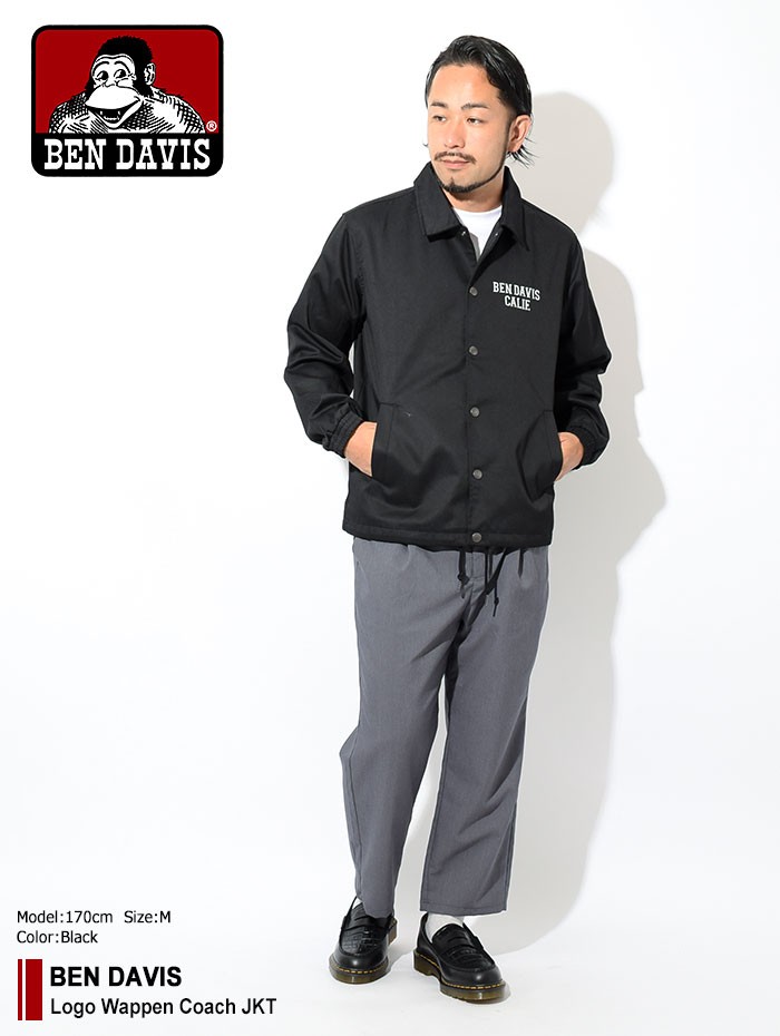 BEN DAVIS（ベンデイビス） ジャケット メンズ ロゴ ワッペン コーチ 