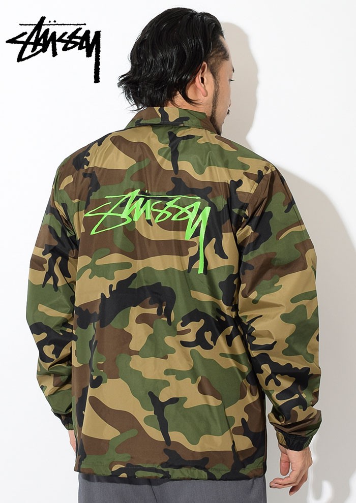 ステューシー ジャケット STUSSY メンズ Camo Cruize Coach(stussy JKT コーチジャケット カモ 迷彩 アウター  115402 USAモデル 正規)