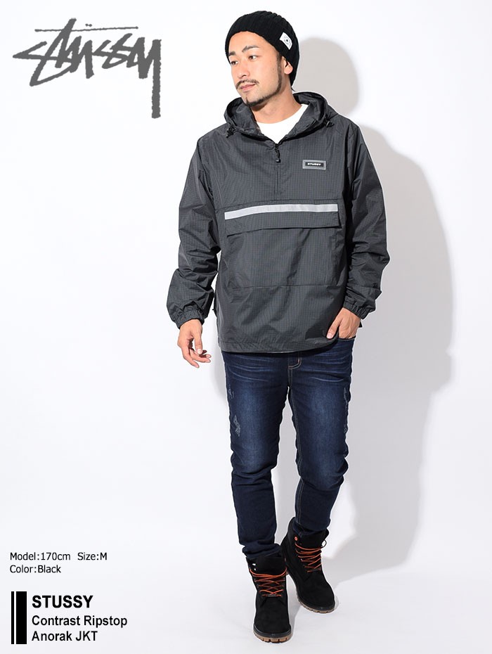 ステューシー ジャケット STUSSY メンズ Contrast Ripstop Anorak(stussy JKT ナイロンジャケット アノラック  115403 USAモデル 正規) : stu-115403 : ice field - 通販 - Yahoo!ショッピング